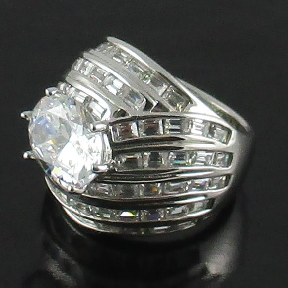 Jean Dousset 7.36ct Crisscross Dome Ring - Picture 7 of 8